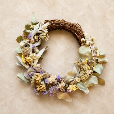Large Dried Floral Wreath