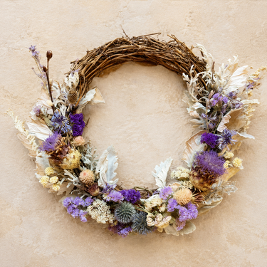 Large Dried Floral Wreath