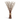 Bouquet of willow branches with white buds tied with twine on a white background