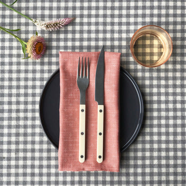 Gray Gingham Linen