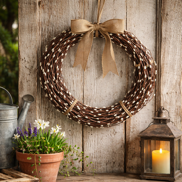 Dried Pussy Willow Wreath