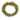 Green leafy wreath on a white background